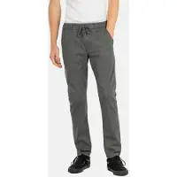 REELL Reflex Easy ST Herren Hose Grau L Stretch-Twill Konischer Schnitt Kordelzugbund