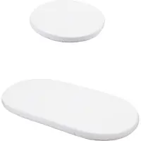 Waldin Oval Spannbettlaken-Set – 7-in-1 Babybett – Weiß