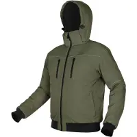 GRUPA TOPEX Kurtka ocieplana z kapturem OUTDOOR zielona rozmiar L