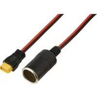TRU COMPONENTS Zigarettenanzünder auf XT60-Kabel 2 m TC-13619284 Schwarz, Rot I
