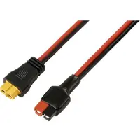 TRU COMPONENTS 30 A Akkuanschluss an XT60-Kabel 0,5 m TC-13619312 Schwarz, Rot