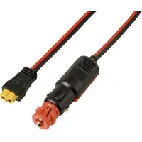 TRU COMPONENTS Zigarettenstecker auf XT60-Kabel 2 m TC-13619280 Schwarz, Rot In