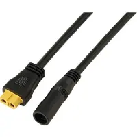 TRU COMPONENTS DC-Buchse 2,1/5,5 mm auf XT60-Kabel 0,5 m TC-13619292 Schwarz In