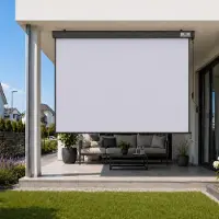 Strattore Ausziehbare Senkrechtmarkise / Vertikalmarkise 160 x 250 cm - Hellgrau