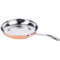 Contacto Flambierpfanne, Pfanne, Kupfer/Edelstahl, Ø20-28 cm wählbar : 28 cm Variante: 28 cm