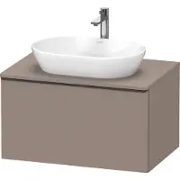 Duravit D-Neo, Konsolenwaschtischunterbau wandhängend, 800x459x550mm, 1x Auszug, mit Griff Diamantschwarz, DE49470BD430000