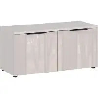 Germania Garderobenbank - 97 x 40 cm - 2 Türen - Creme