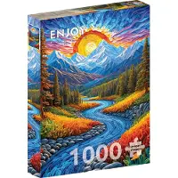 Enjoy Puzzle Puzzle mit 1000 Teilen – „Enjoy – Sonnenaufgang in der Landschaft“