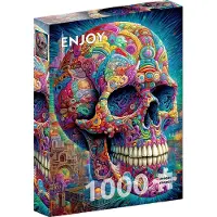 Enjoy Puzzle Puzzle mit 1000 Teilen Enjoy – Skurriler Totenkopf