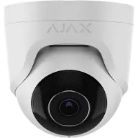 Ajax TurretCam IP Eyeball Kamera, 8 MP, 4.0 mm, Intelligente Videoanalyse, Weiß (HAN 64929)