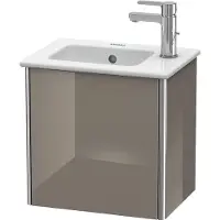 Duravit Waschtischunterbau XSQUARE 400x410x289mm Türansch re fla gr hgl