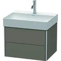Duravit Waschtischunterbau XSQUARE 397x584x460mm flannel grey seidenmatt