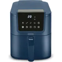 Bourgini Slimfit Airfryer XL Blau - Heißluftfritteuse - 5 Liter - 1500W - PFAS frei