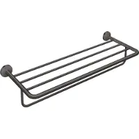 Hansgrohe AXOR UNIVERSAL Circular Handtuchablage, mit Handtuchhalter, 42843340, Farbe: Brushed Black Chrome
