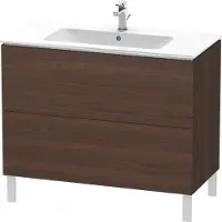 Duravit Waschtischunterbau L-CUBE 1020x481x704mm nussbaum gebürstet