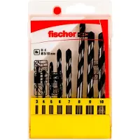 Fischer 536607, Rotationshammer, 1 cm, Porenbeton, Beton, Kalkstein, Mauerwerk, Naturstein, Hartmetall, B01M74EVCH, 220 g
