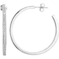 Beneto Silver earrings rings with crystals AGUP1180 (L)