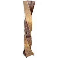 WORU Stehlampe Marco 150cm Rattan Bananenblatt Boho Natur