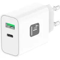 Techly IPW-USB-30WACG, Drinnen, AC, 20 V, Weiß