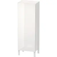 Duravit Halbhochschrank L-CUBE 500x363x1320mm Ans links weiß hochglanz Anschlag links weiß hochglanz