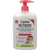 Corine de Farme Gel Lavant Extra-doux Corps et Cheveux à l'extrait de fleur d'amandier hydratant