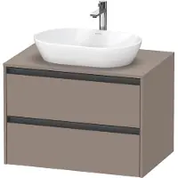 Duravit Waschtischunterschrank Ketho.2 80x55cm, ba m, Pl m 1 Ausschn, wandhängend