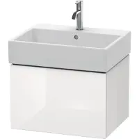 Duravit Waschtischunterbau L-CUBE 394x584x459mm weiss hochglanz