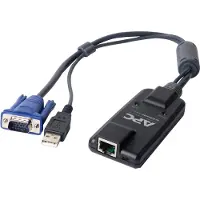 APC KVM-USB, Schwarz, D-Sub, USB, RJ-45, 120 g, 125 mm, 129 mm
