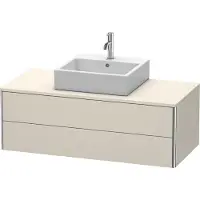Duravit Waschtischunterbau XSQUARE 400x1200x548mm taupe matt