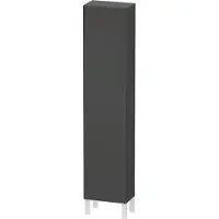 Duravit Hochschrank L-CUBE 400x243x1760mm Ans links graphit matt Anschlag links graphit matt