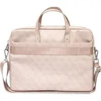 GUESS Torba GUCB15P4TP 16" różowy/ pink Saffiano 4G Triangle Logo