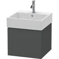 Duravit Waschtischunterbau L-CUBE 394x484x459mm graphit matt