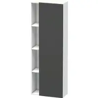Duravit Hochschrank DURASTYLE 240x500x1400mm Ans re grap matt/weiß ma Anschlag rechts graphit matt/weiß matt