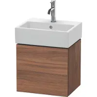 Duravit Waschtischunterbau L-CUBE 400x434x341mm Ans rechts nussbaum natur