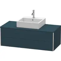 Duravit Waschtischunterbau XSQUARE 400x1200x548mm nachtblau seidenmatt