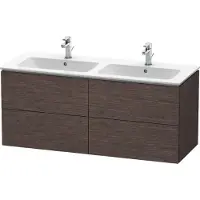 Duravit Waschtischunterbau L-CUBE 1290x481x550mm eiche dunkel gebürstet