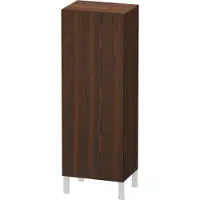 Duravit Halbhochschrank L-Cube 50x36,3x132cm, Tür li, Nussb gebürstet