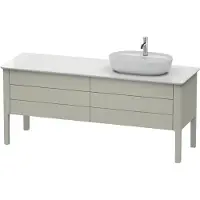 Duravit Luv Waschtischunterbau stehend, 1733 x 570 mm, 2 Schubkästen, 2 Auszüge, LU9568R6060