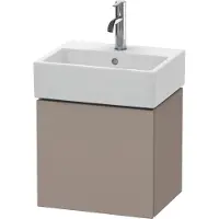 Duravit Waschtischunterbau L-CUBE 400x434x341mm Ans rechts basalt matt