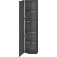 Duravit Hochschrank L-CUBE 400x243x1760mm Ans li Ei du gebürstet Anschlag links eiche dunkel gebürstet