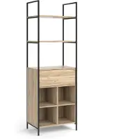 Vicco Kleiderschrank Enya Holz 60 x 180 cm mit Schublade, Model 50126