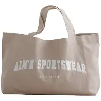 Aim'n Damen Sporttassen Varsity Tote Bag - Ecru - Größe ONESIZE