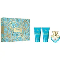 Versace Dylan Turquoise Pour Femme Set Eau de Toilette Spray 50ml + Körpergel 50ml + Duschgel 50ml