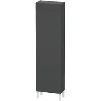 Duravit Hochschrank L-CUBE 500x243x1760mm Ans links graphit matt Anschlag links graphit matt