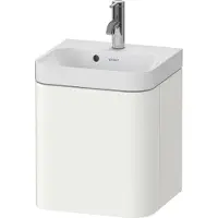 Duravit Waschtischset HAPPY D.2 PLUS 400x360mm ein Hahnloch weiß supermatt ein Hahnloch weiß supermatt