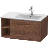 Duravit Waschtischunterbau L-CUBE 400x820x481mm Be rechts nussbaum dunkel