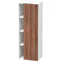 Duravit Hochschrank DURASTYLE 360x500x1400mm Ans re NB natur/weiß matt Anschlag rechts nussbaum natur/weiß matt