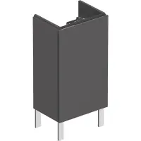 Duravit Waschtischunterbau L-CUBE 294x420x704mm Ans rechts graphit matt