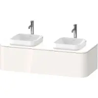 Duravit Happy D.2 Plus Konsolenwaschtischunterbau wandhängend, 1300x550 mm, 1 Auszug, für Aufsatzbecken, HP4943B22220010