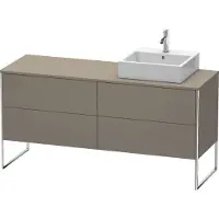Duravit Waschtischunterbau XSQUARE 778x1600x548mm Be re fla grey seidenmatt